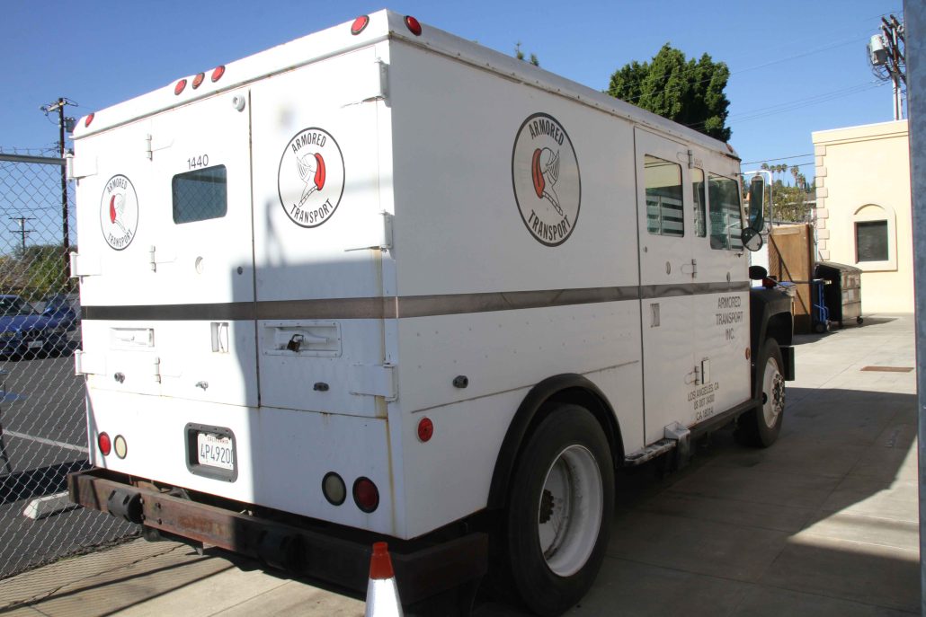 Este furgón de transporte blindado de caudales fue empleado en North Hollywood para evacuar civiles del lugar.