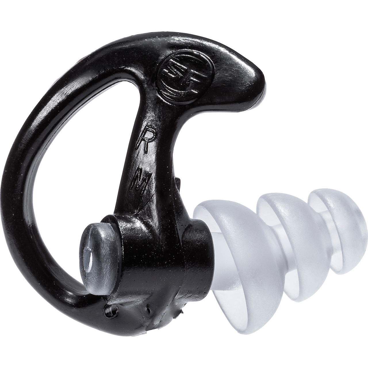 Detalle de un SureFire EP5 derecho de talla M, con aro de retención negro y punta de tres rebordes